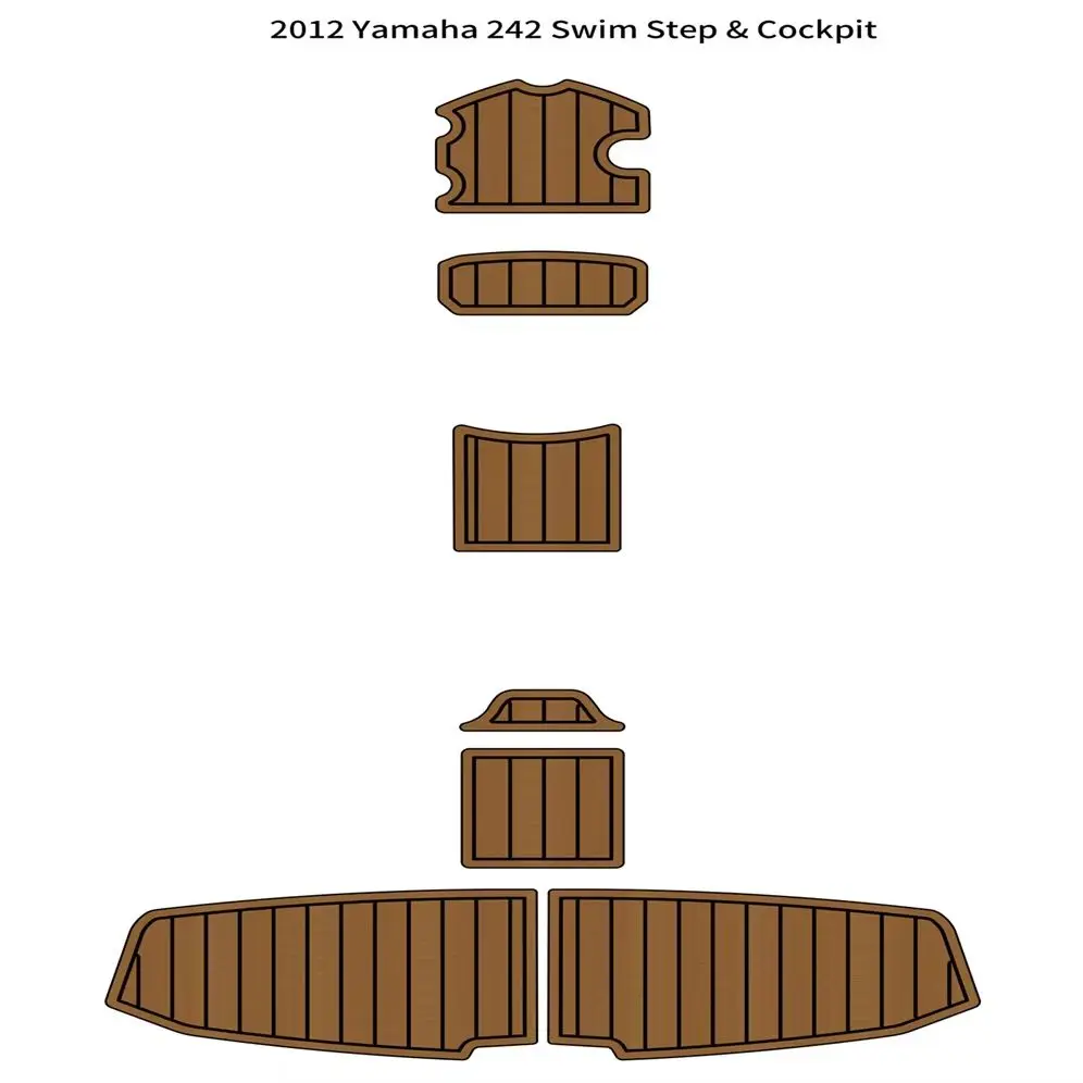 

2012 Ya-ma-ha 242 Swim Platform Step Pad Boat EVA Foam Faux Teak Deck Floor Mat SeaDek MarineMat Style Самоклеящийся gur65876