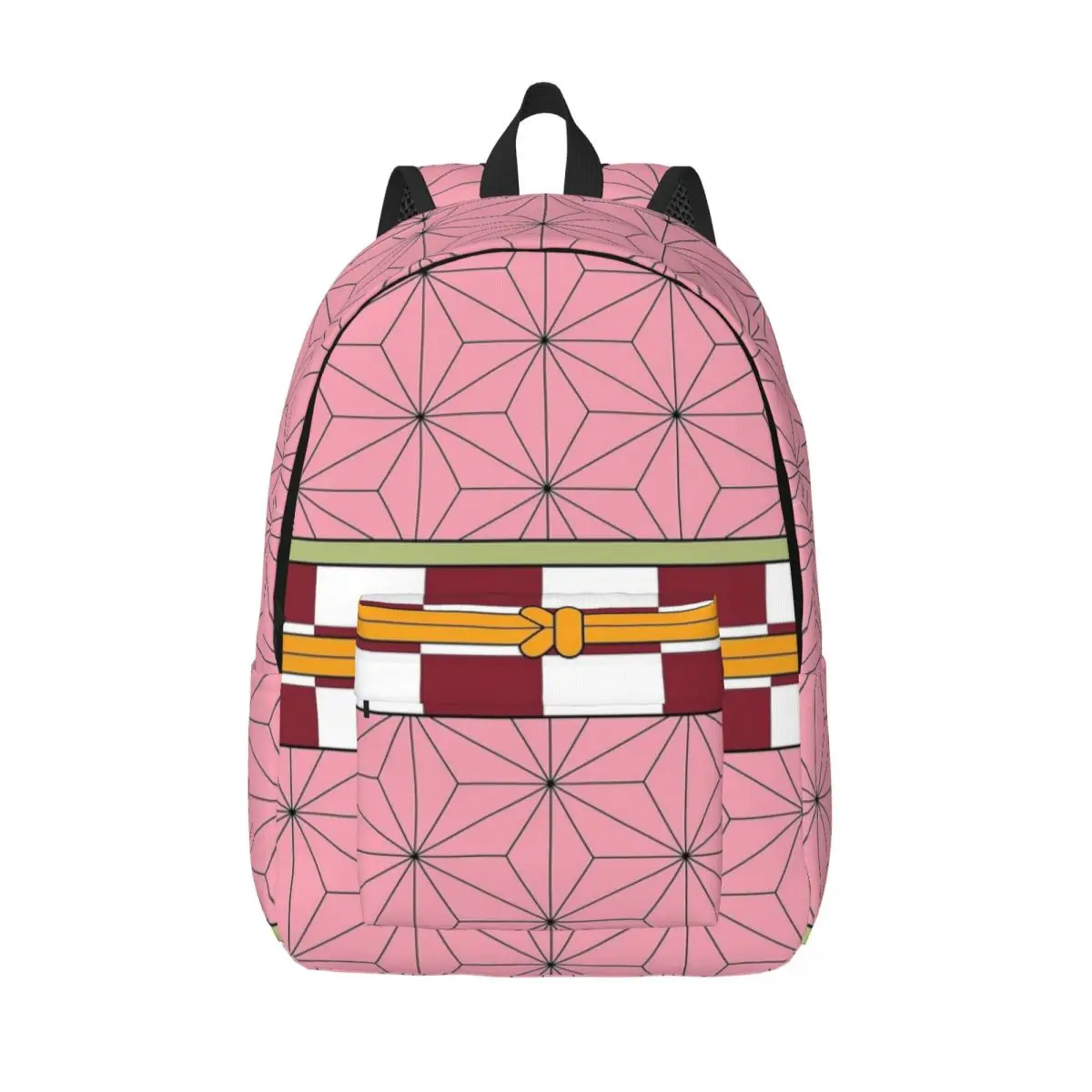 

Demon Slayer Nezuko Kamado Backpack Elementary High College School Student Bookbag Teens Daypack Lightweight