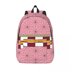 Demon Slayer Nezuko Kamado Backpack Elementary High College School Student Bookbag Teens Daypack Lightweight