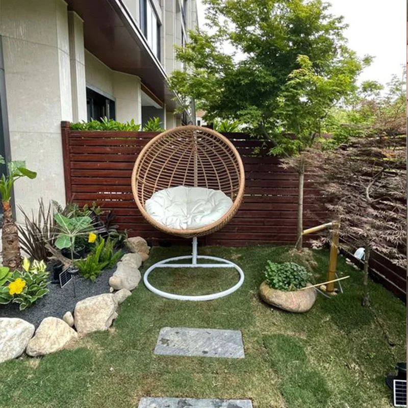 Hanging chair, rattan chair, hanging basket, lazy chair, single balcony, hotel, Internet celebrity, indoor and outdoor swing,