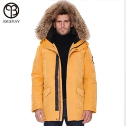 Doudoune longue imperméable pour homme, manteau épais, parka chaude, vêtements d'extérieur, marque, haute qualité, taille européenne, hiver, 2024