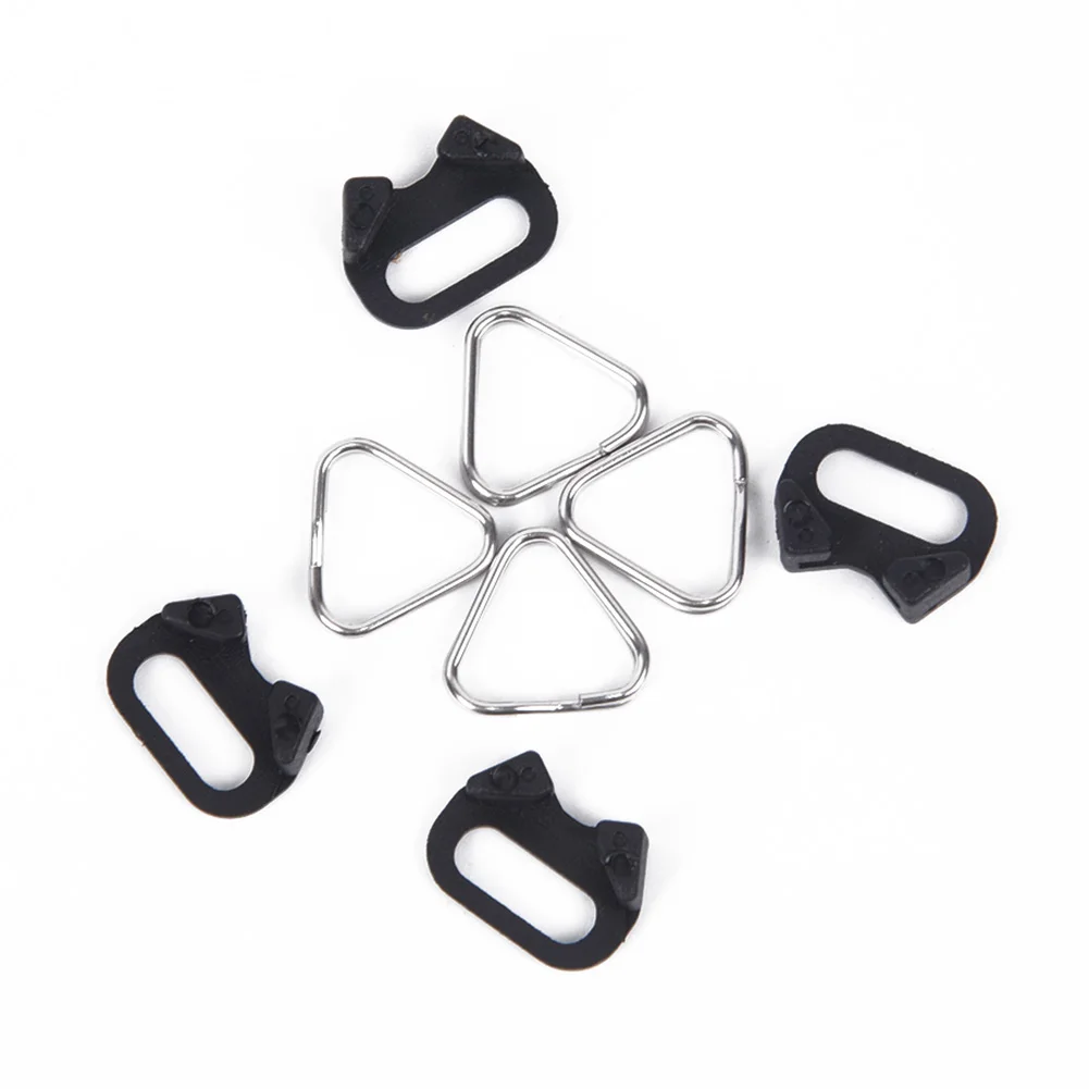 4 Pack Triangular Split Rings For Camera Strap Buckle Stainless Steel Metal Connectors For Panasonic DSLR Shoulder Belt Ha