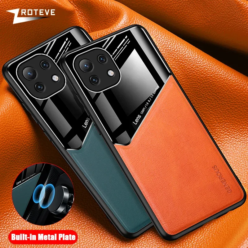 Für Mi11 Lite Hülle ZROTEVE PU Leder Auto-Magnetische Hartplastik-Schutzhülle für Xiaomi Mi 11 T 11T Pro Xiomi Mi11T Xiaomi11T 5G Handyhüllen