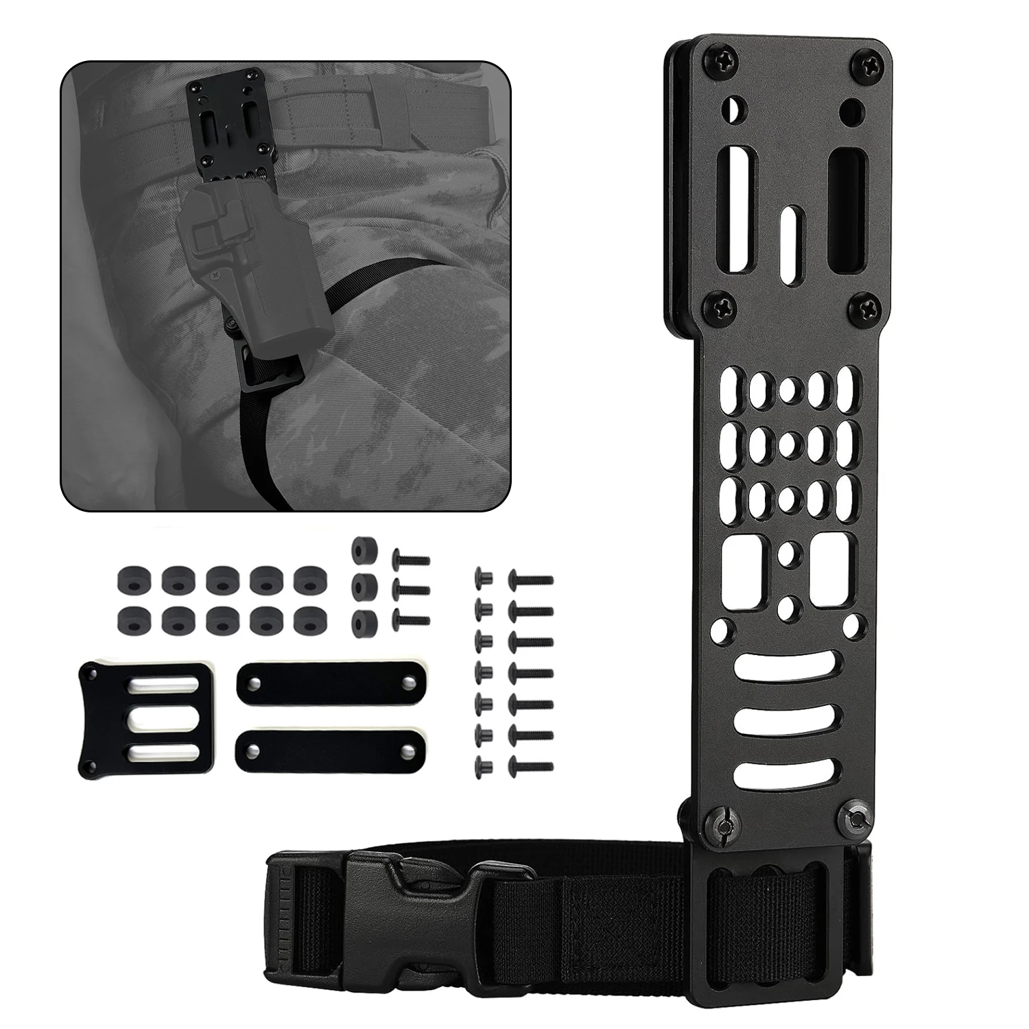 NEUER modularer Pistolenholster-Adapter aus Metall, kompatible QLS-Plattform, taktisches Schnellwechselset – Detail 7