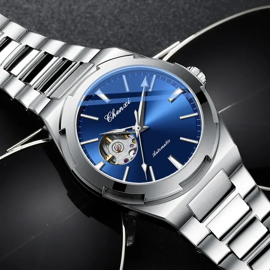 

CHENXI 8856 Automatic Movement Mechanical Watches for Men Hollow Skeleton Mens Watches Waterproof Business Relogios Masculino