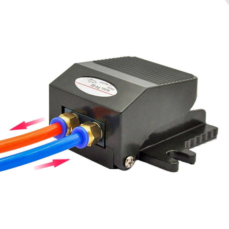 FV-02 2 Way 2 Position Foot Pneumatic Pedal Valve Tool Switch Air Valves With PC Connector 1/4BSP Threaded