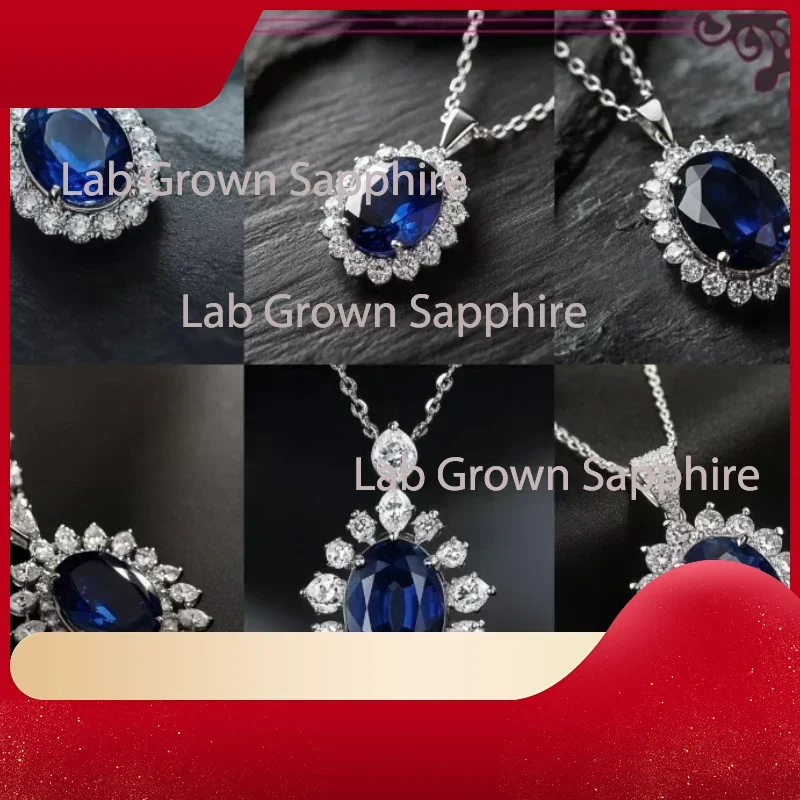 

M-Lab Grown Sapphire Oval Cut Blue Color Gems