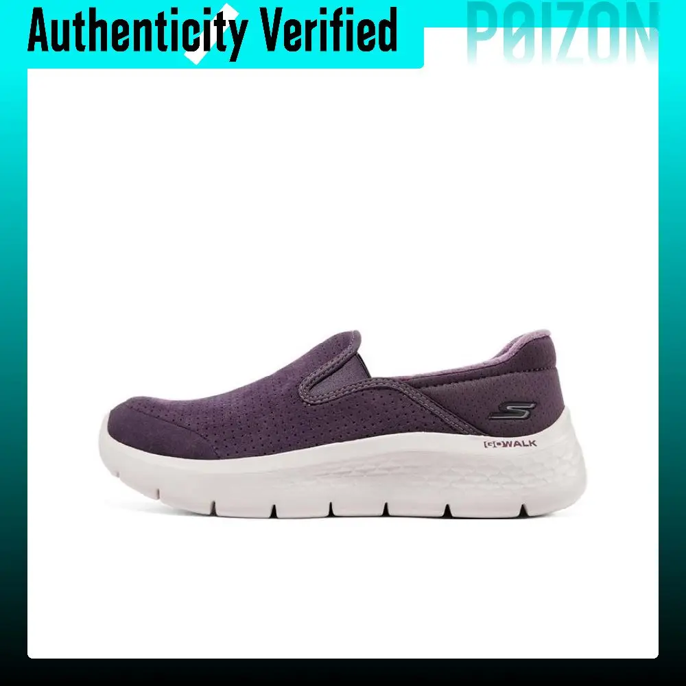 Skechers Go Walk Fle Fabric Cushioning Abrasion Resistant Cushioning, Wear Resistant Low top Casual Shoes Women's 124953-PLUM