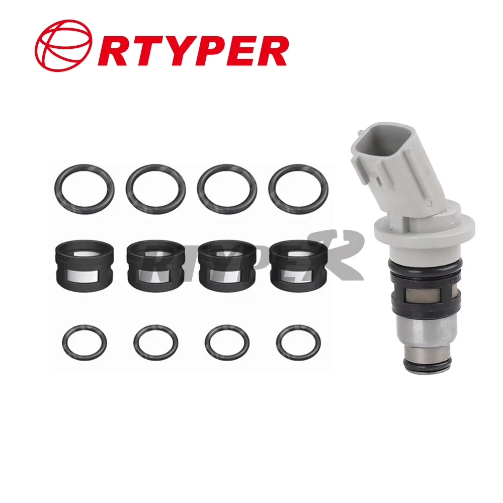 16600-73C00 16600-93Y00 A46-H02 1660041B00 4 Sets Fuel Injector Repair Kits for Nissan GA15DE GA16DE March Micra K11 N15 Sunny