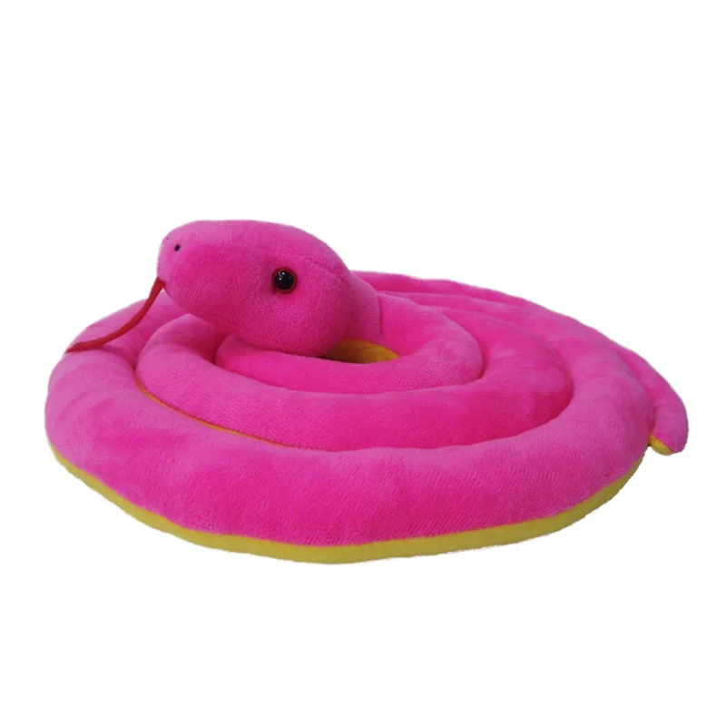Creative 180cm Plush Snake Toy High Quality Lovely Snake Doll Gift Soft Stuffed Animal for All Ages