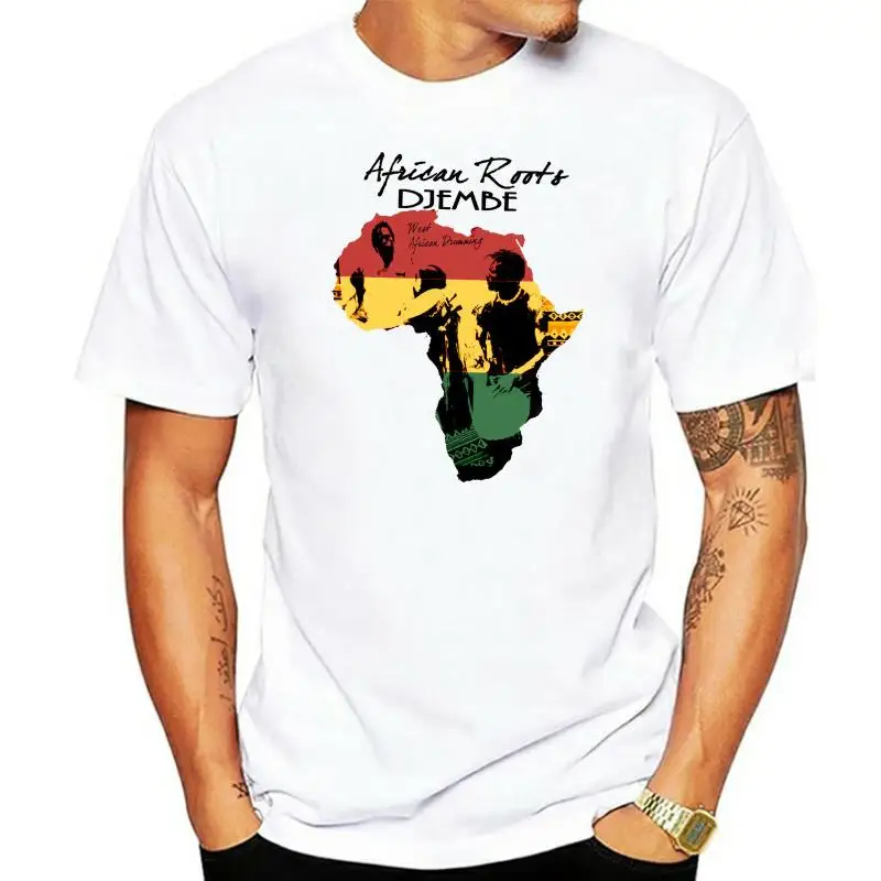 2022 Fashion Casual Men T-shirt Africa T-Shirt, African Map, Black History, Rastafari, Reggae Cotton Tee NEW