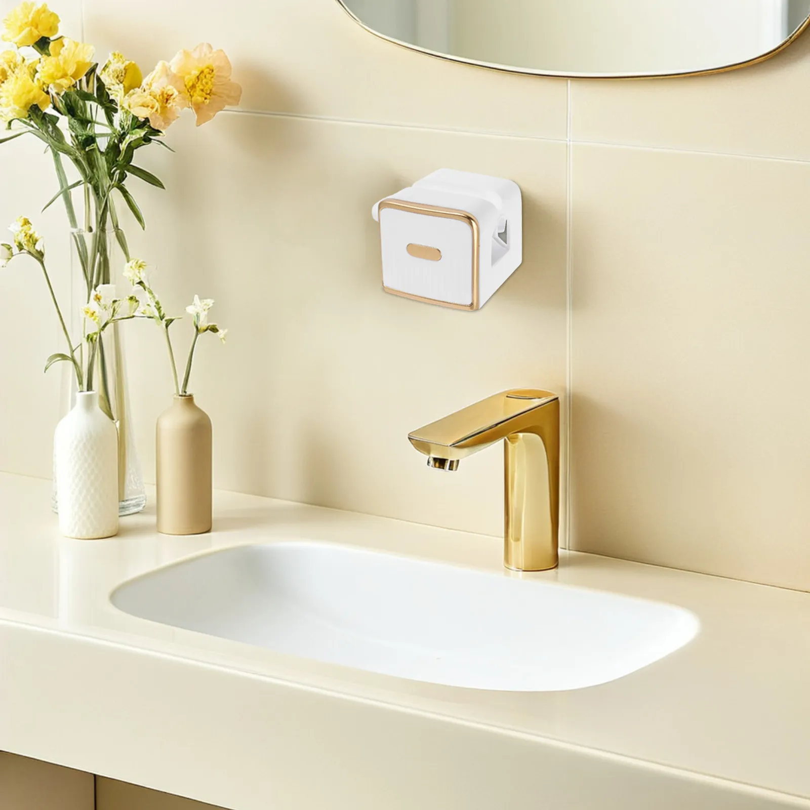 Toothpaste Tube Squeezer Roller Wall Mount Bathroom Organizer Dispenser Cream Facial Cleanser Hair Gel Glue Tube