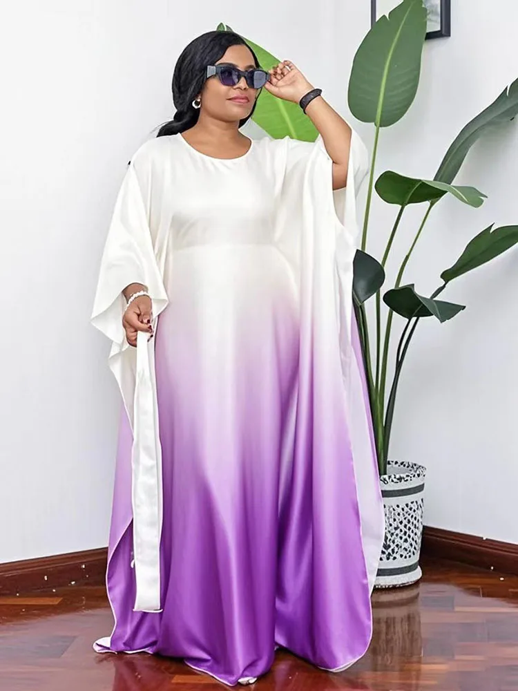 

2025 New African Dress for Women Ankara Boubou Kaftan, Ramadan Eid Party Wear, Long Maxi Dresses African Print, Cotton Brocade