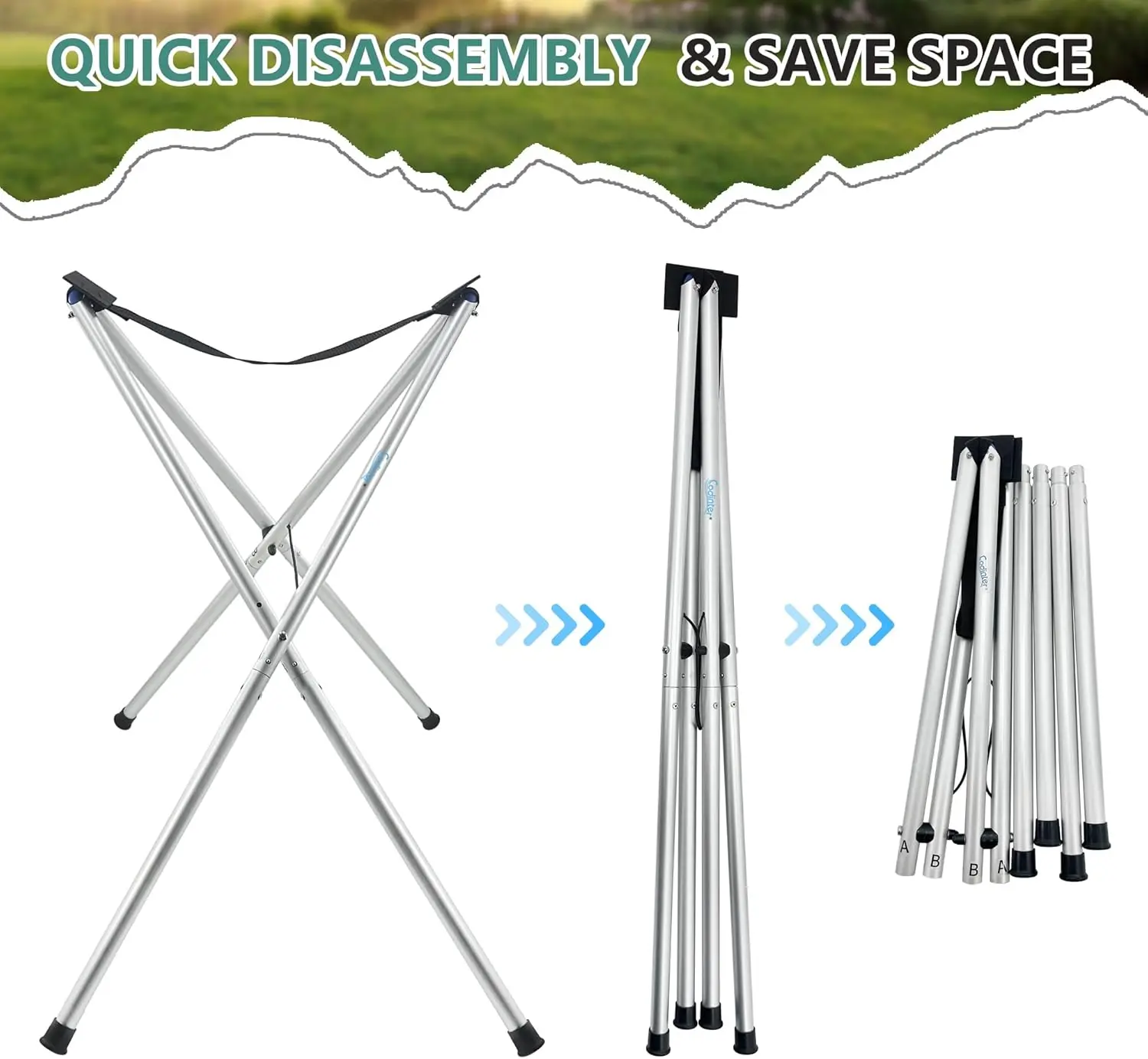 Kajak-Ständer, 31 Zoll hohe geteilte Kajak-Aufbewahrung für Paddleboard, Kanu, Boot, Garage, drinnen und draußen, tragbares Lagerregal