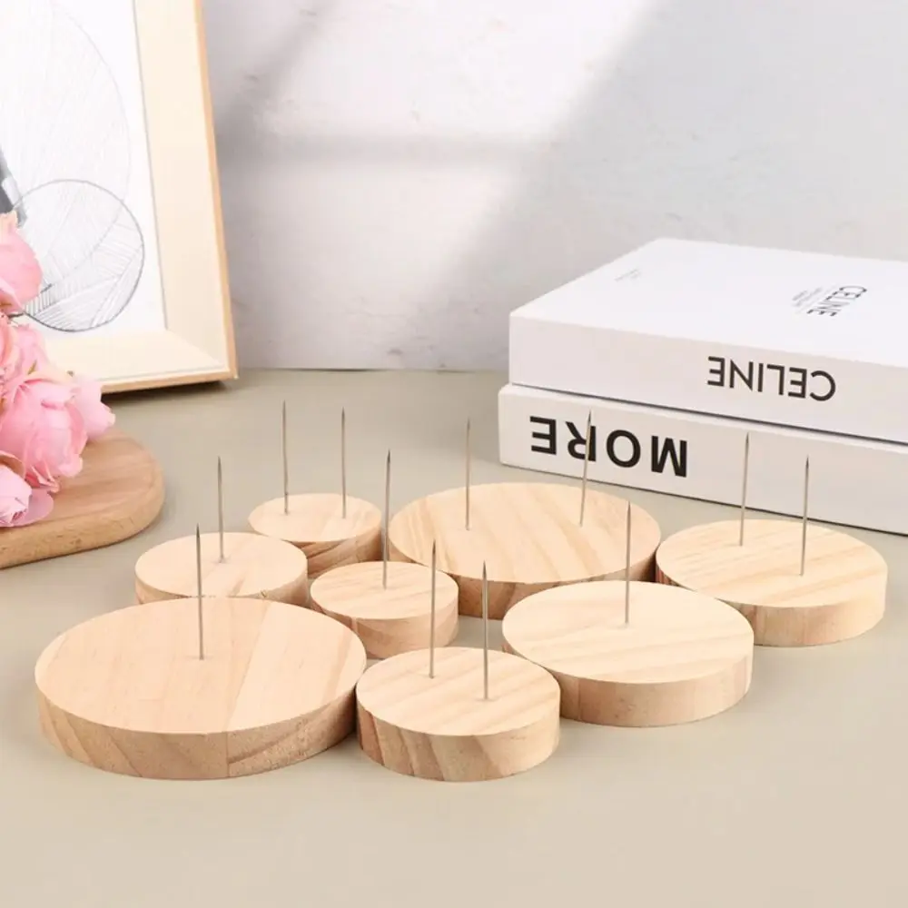 DIY Tool Wooden Crochet Doll Base Round Stand Display Rack Display Support Show Holder Display Base Doll Display
