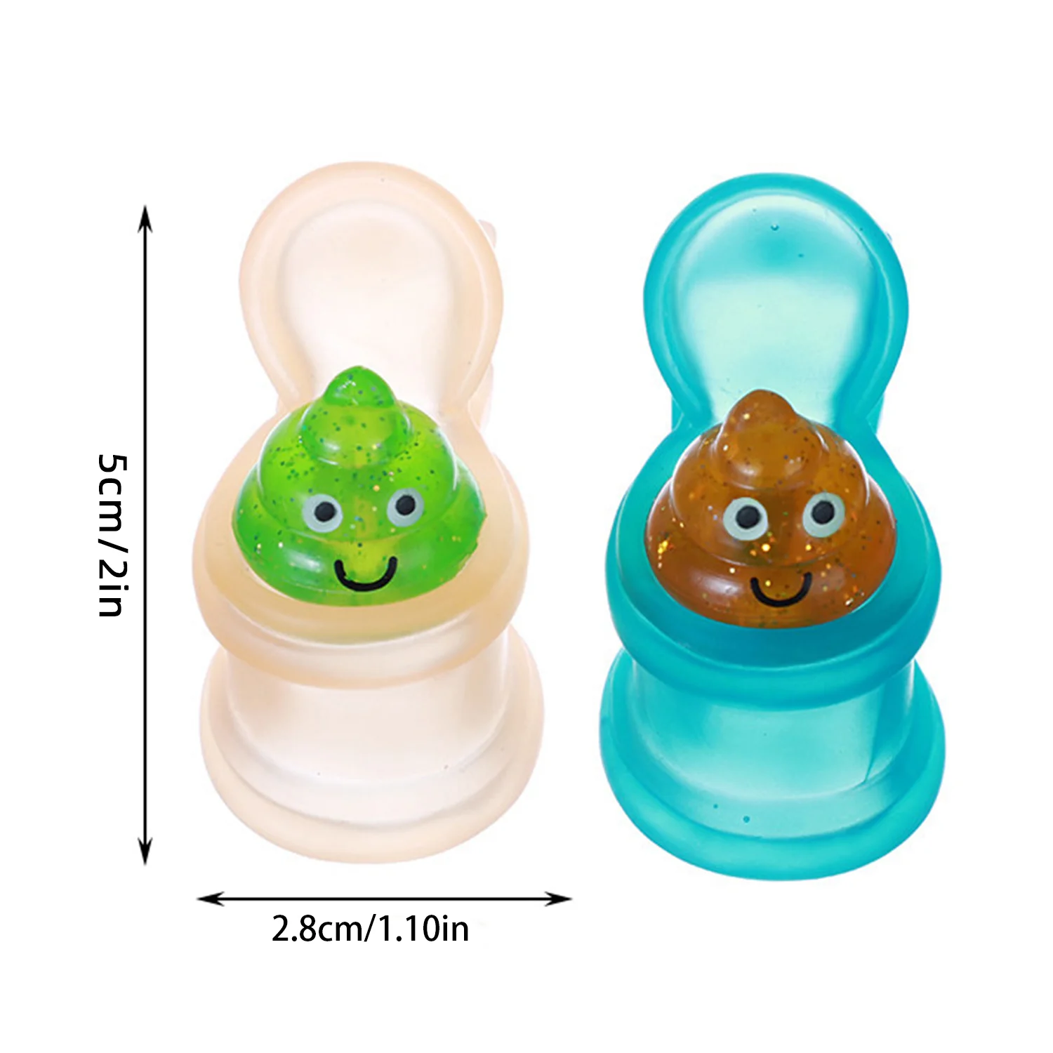 Creative toilet poop toy, release stress, simulate stool model, squeeze and relax (style random)