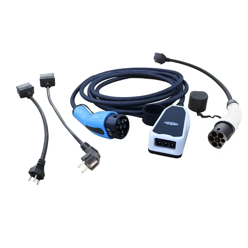 TUV 16A EV Car Charger Type 2 Iec 61851 EV Portable Charger with Plug Schuko