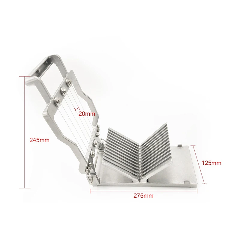 Stainless Steel Cutting Board Cheese Slicer 10Mm/20Mm Manual Ham Cheese Bread Toast Food Slicer
