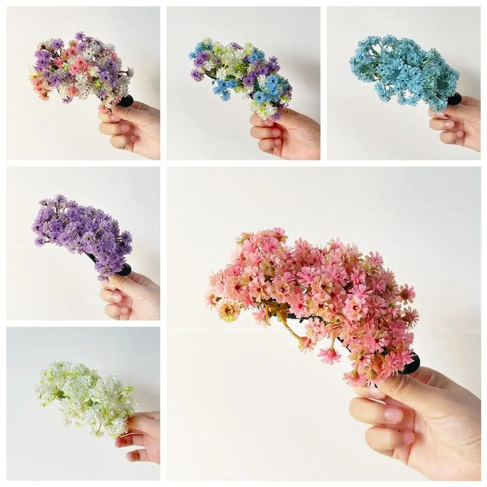 Headwear Sweet Starry Sky Flower Hair Clip Bohemian Simulation Flower Thai Hairpin Elegant Fairy Floral Side Clip Daily