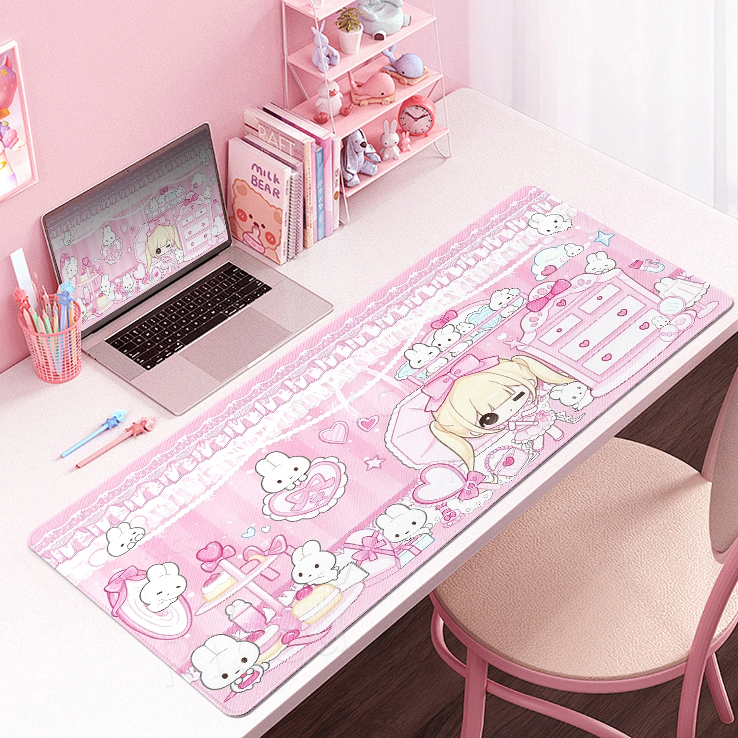 Pc Gaming Pink - Alas Mouse Anime Gadis Lucu, Alas