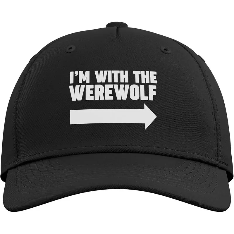 I'm with the Werewolf Right Arrow I'm with the Werewolf Adjustable Baseball Hat
