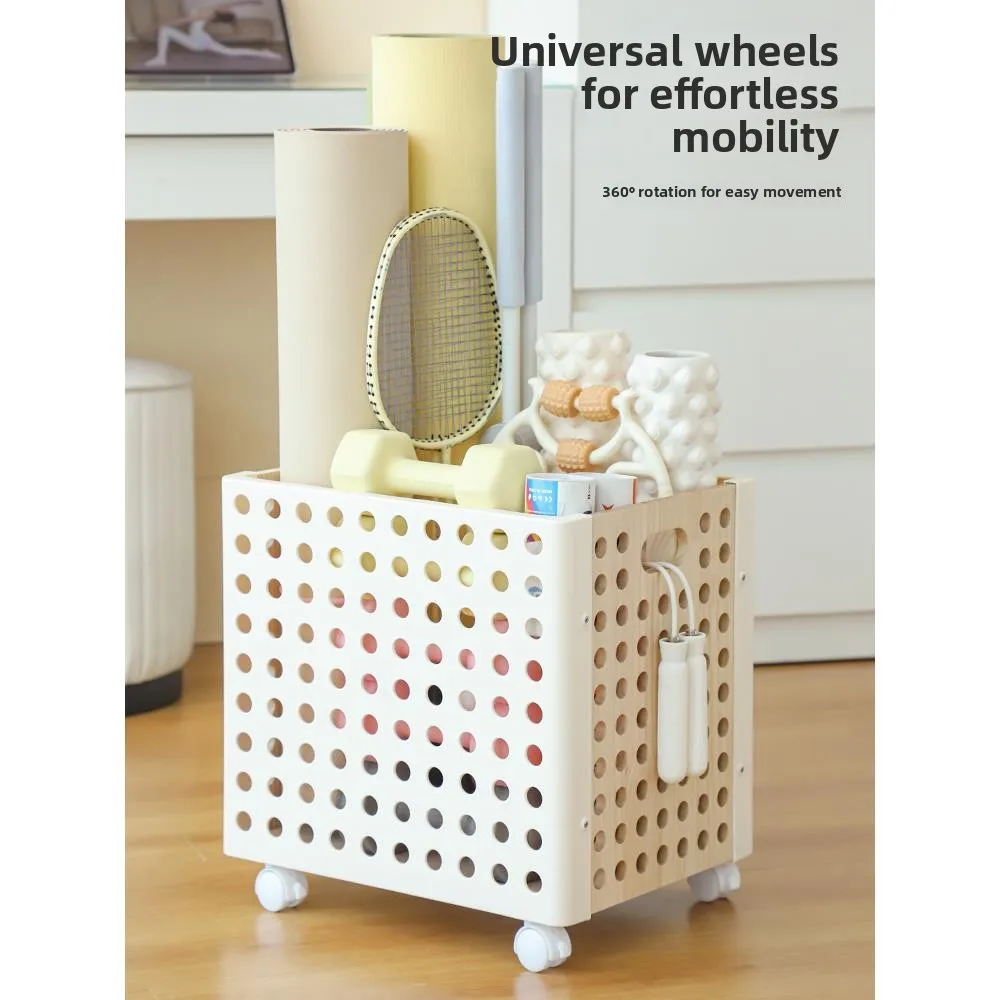 Modern Minimalist Yoga Mat Storage Basket Fitness Equipment Sports Gear Badminton Racket Dumbbell Placement Rack Home  Org...