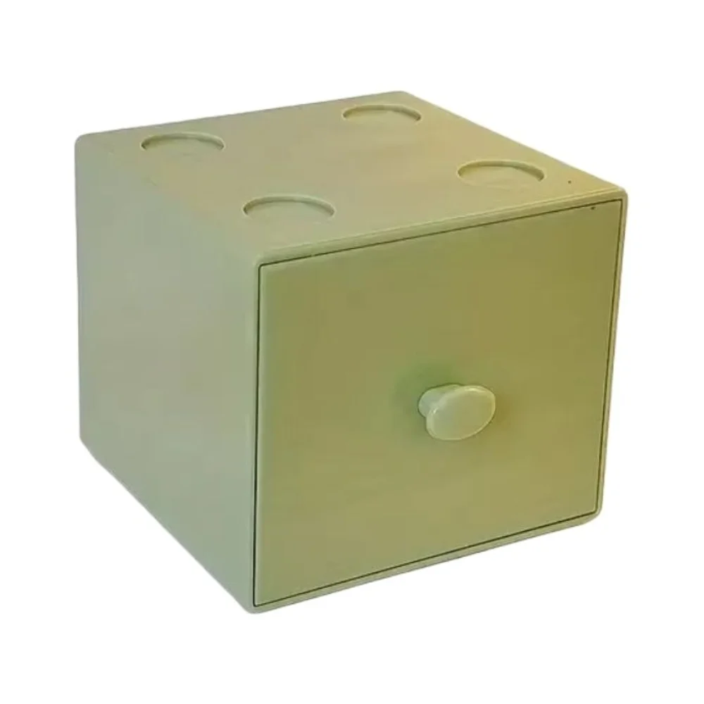 

Drawer Style Desktop Macaron Storage Box Stackable Candy Color Cosmetics Jewelry Case Square Stackable Organizer