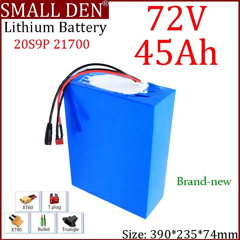 NEW 21700 72V 45Ah Lithium Battery Pack Rechargeable 20S9P 0-3500W Motor High Power For 84V E-bicycle Scooter Tricycle