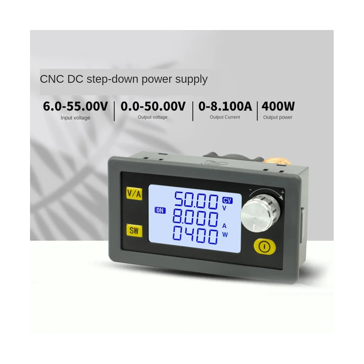 DC 50V 8A 400W CNC Adjustable Constant Voltage Regulator CV CC Step-Down Power Supply Module XY5008E