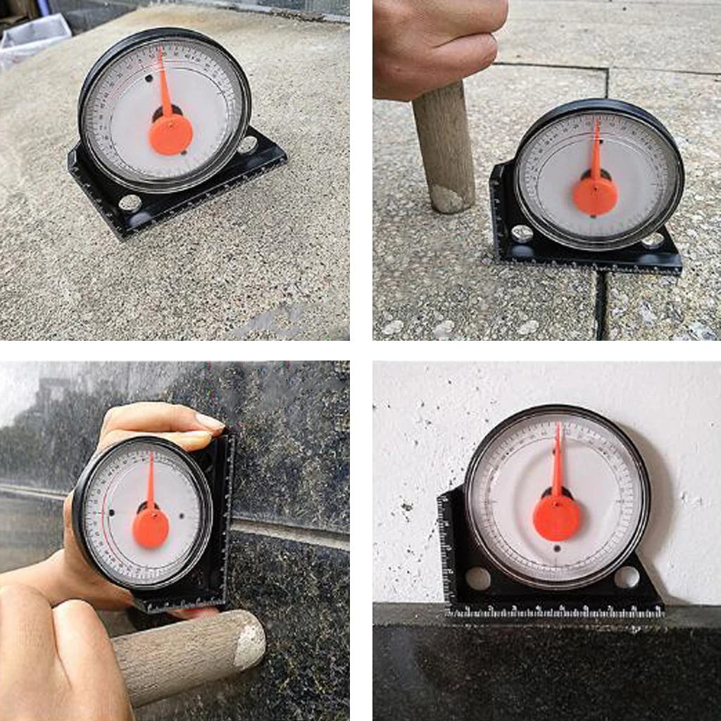 Magnetic Protractor Angle Finder Adjustable ABS Level Gauge Tool for Home Improvement