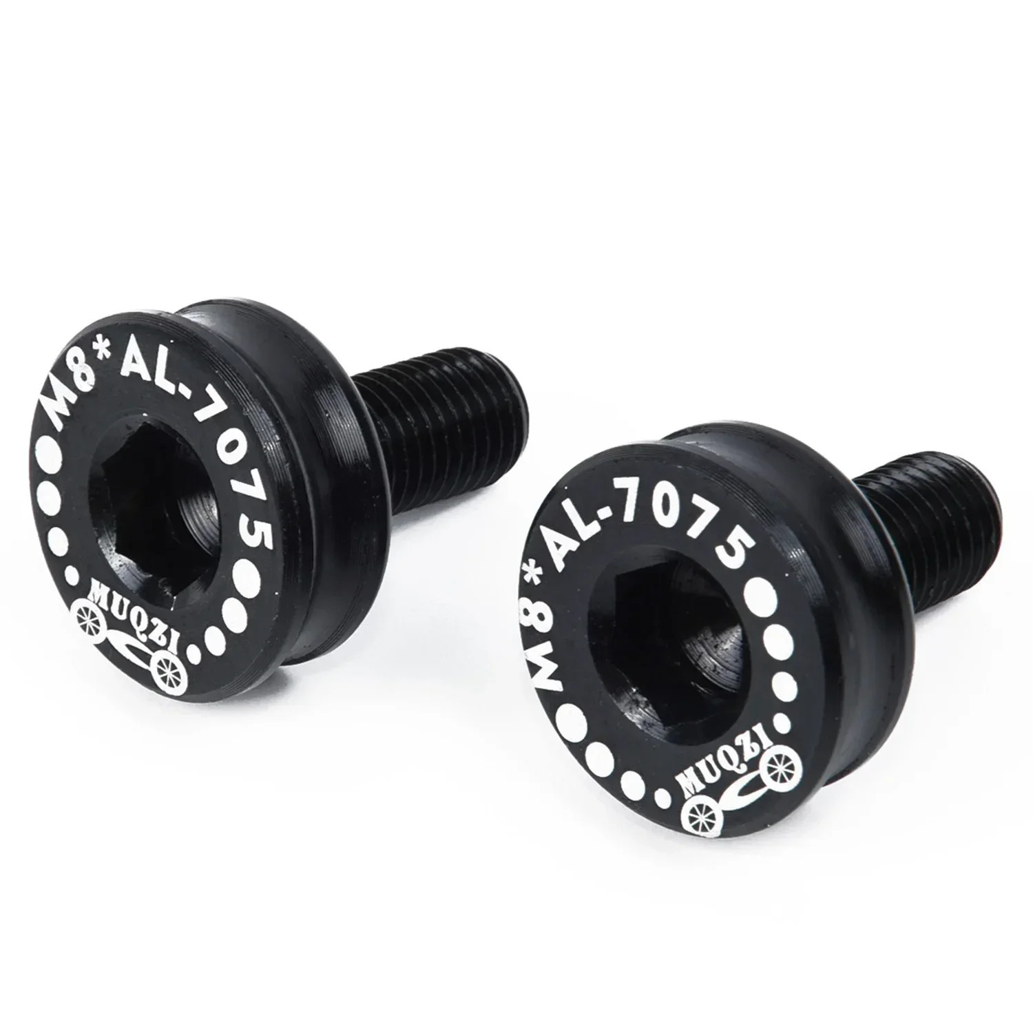 Heavy Duty Bike Bicycle Cycling Bottom Bracket Axle Crank Bolts M8, Long Lasting Durability with Aluminum Alloy Material