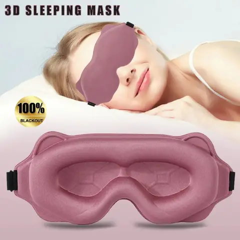 3D 수면 마스크 블록 아웃 라이트 소프트 패딩 수면 마스크 눈용 슬랩 마스커 아이 쉐이드 눈가리개 수면 보조 안면 마스크 아이 패치 Best5