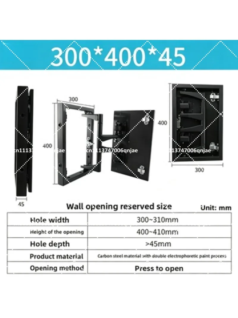 Heavy Duty Invisible Access Panel, Hidden Door for Bathroom Wall Fire Hydrant Inspection Port, Hinged Marble Tile - view 4