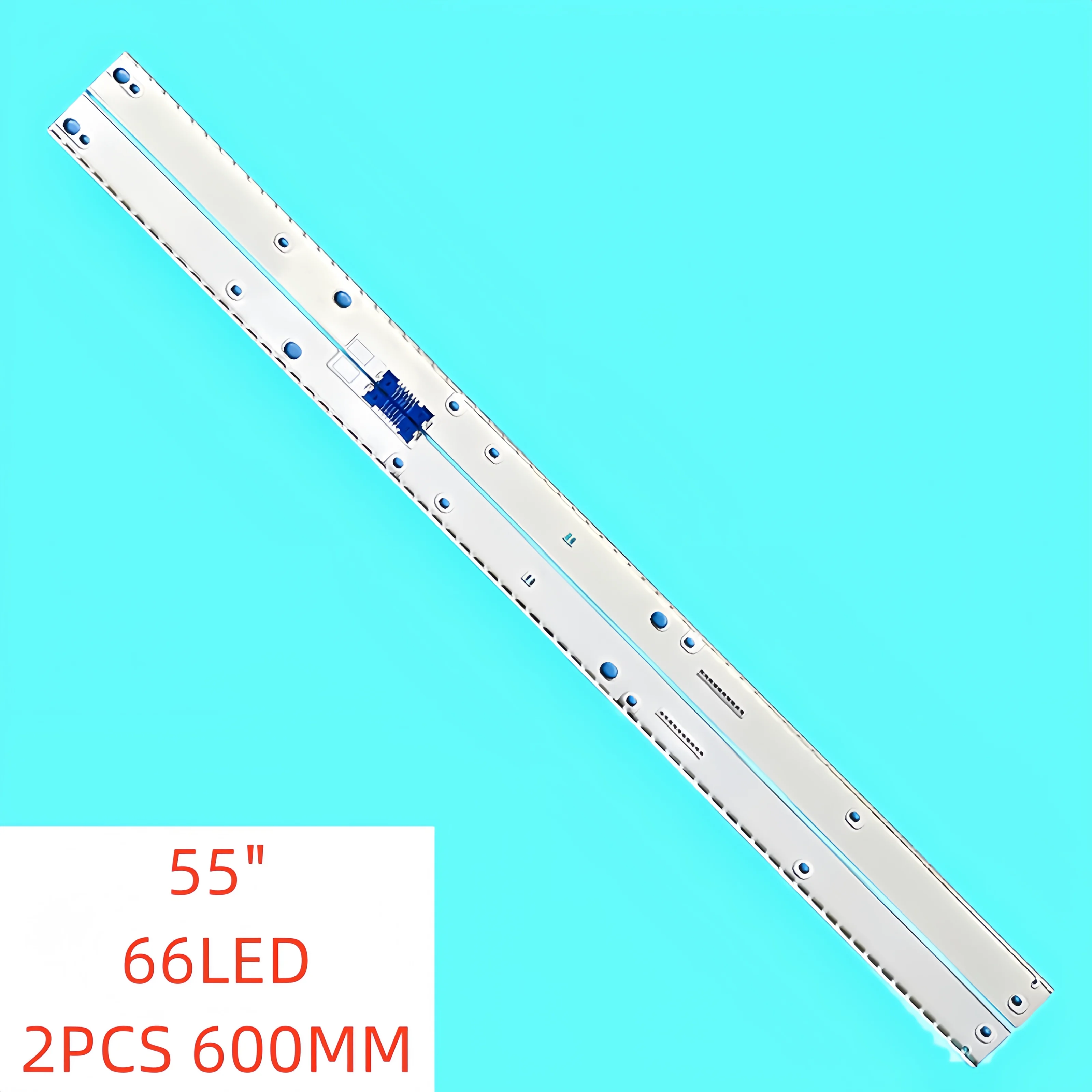 

2pcs LED Backlight strip for Samsung 55" UE55MU6440S UE55KU6400U V6ER-550SMB-LED66-R2 V6ER-550SMA-LED66-R2 UE55MU6455 UE55MU6452