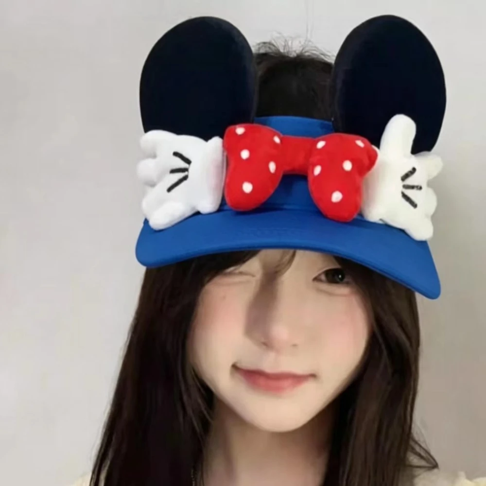 Cute Cartoon Mickey Hat Women's New Summer Fashion and Versatile Travel Sun Protection Peaked Hat Suitable for Outdoor Travel view 4