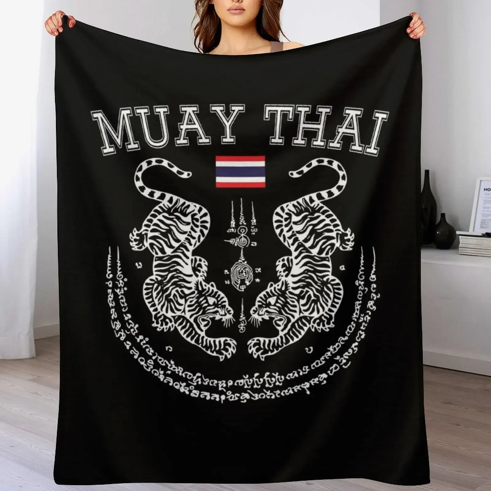 Muay Thai Men Kickboxing Men Women Kid - Toi Muay Thailand Throw Blanket Heavy warm winter Blankets