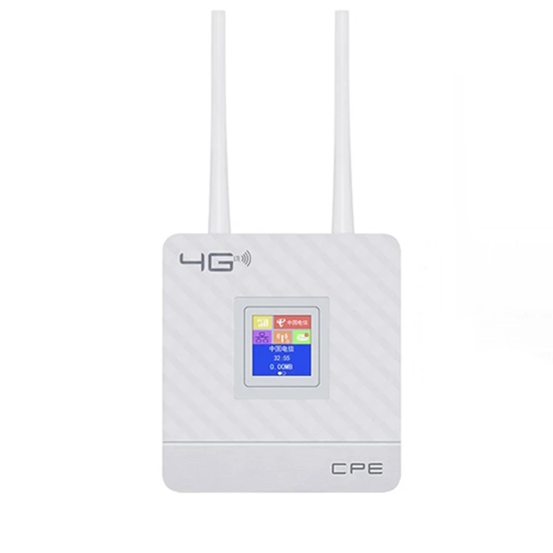 

CPE903 Беспроводной маршрутизатор LTE CPE с портом RJ45 и слотом для SIM-карты Домашняя 3G 4G 2 внешних антенн Wi-Fi-модем Вилка европейского стандарта