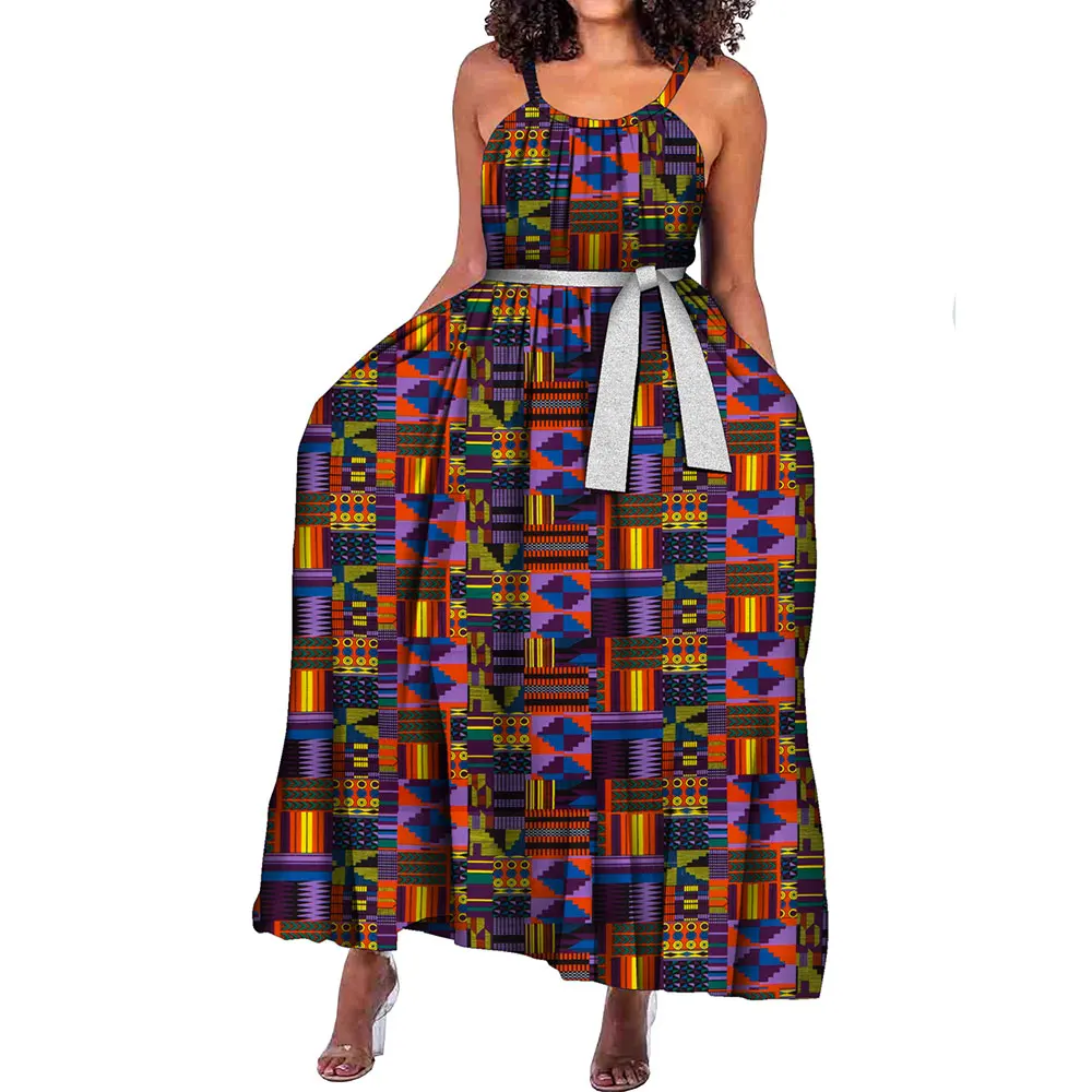 

African party clothing ladies 2024 Causal plus size dresses for special occasions Anakra Print Lady Party Clothing Wy10405