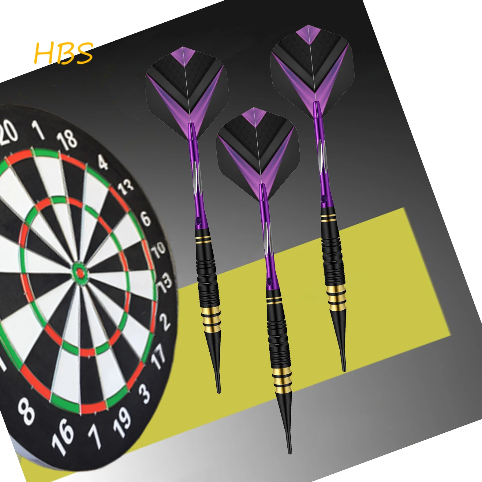 

Professional Soft-tip Darts Set 18g Plastic Darts Electronic Target Darts Game 3PCS/Set