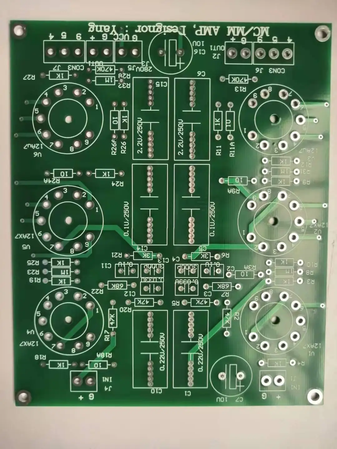 Non-feedback MM/MC Attenuating Vinyl Tube Release Board, Bladder Release Board PCB