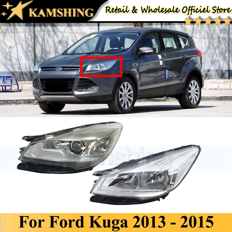 

CAPQX Xenon Front bumper head light lamp For Ford Kuga 2013 2014 2015 head lamp light headlamp