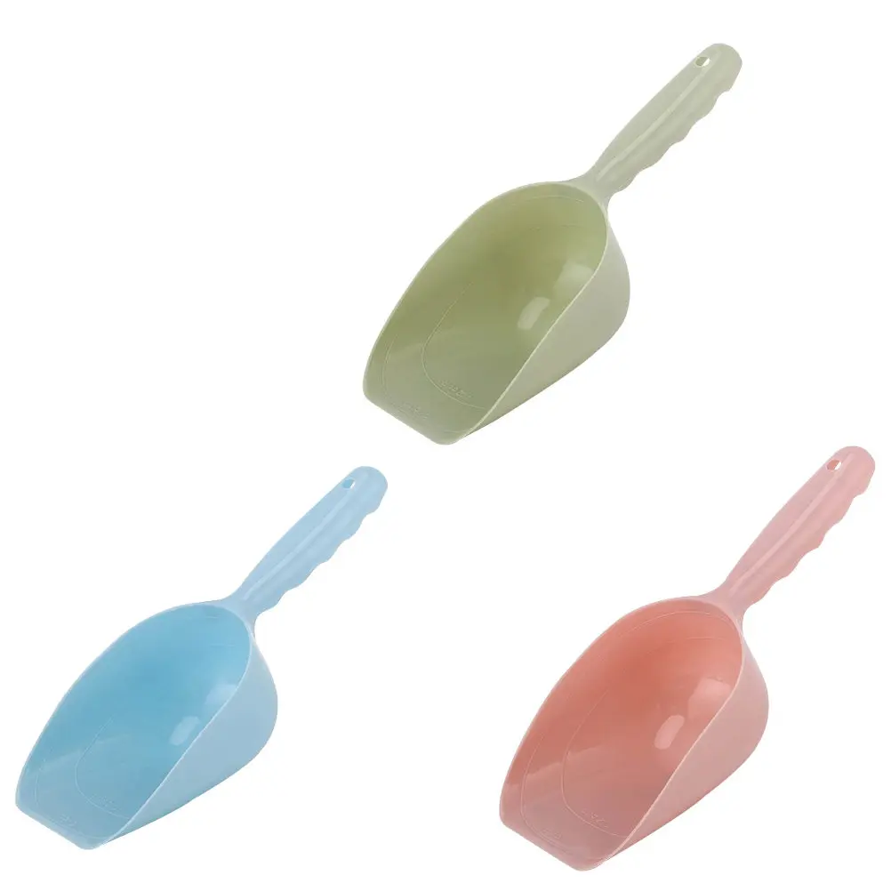 3pcs Pet Food Scoop for Cats and Dogs – Durable Feeding Shovel, Easy-Clean Household Puppy Food Container