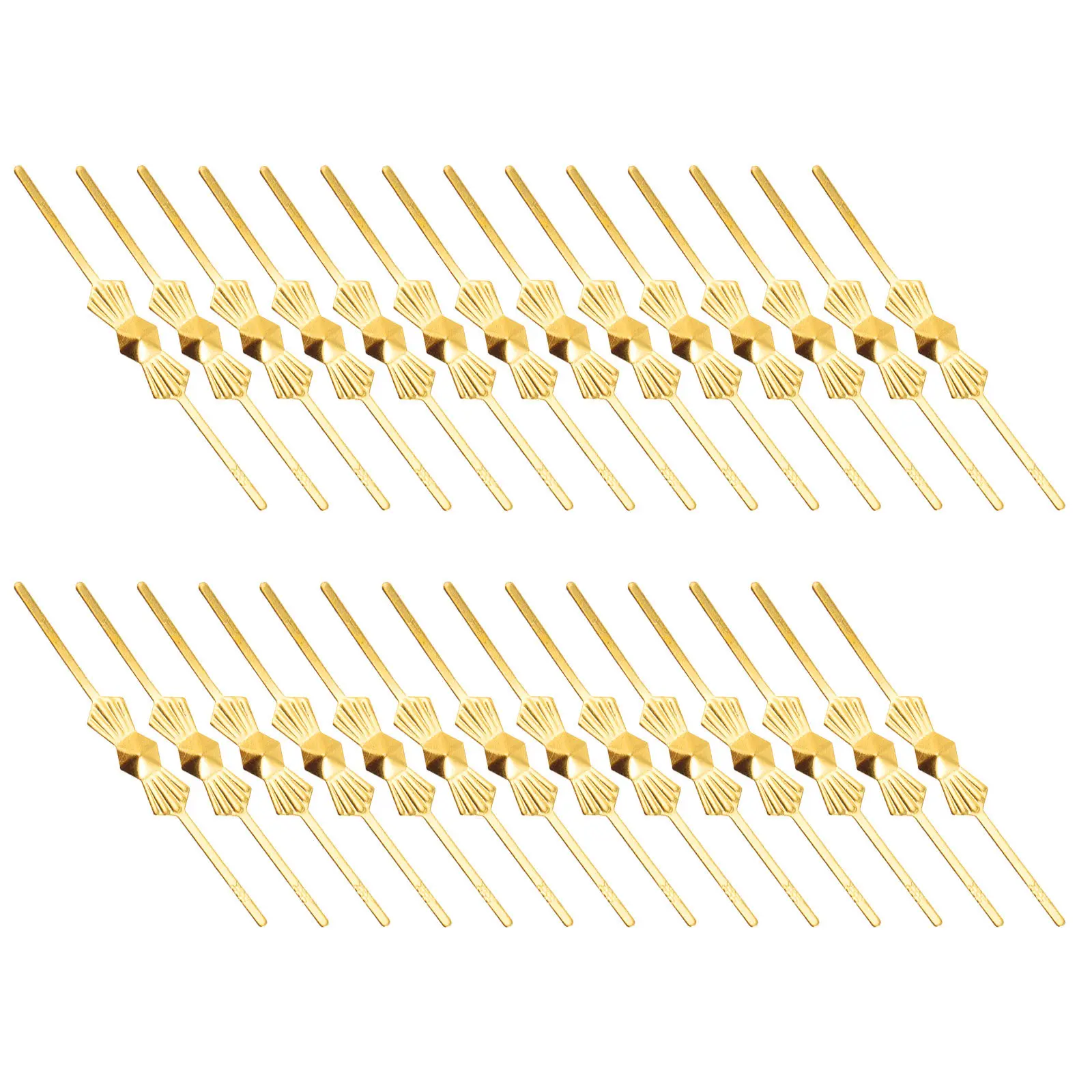 200Pcs Crystal Bow Tie Connectors Chandelier Clips Pins Fastening Parts Replacement for Ceiling Light Lamp Accessories