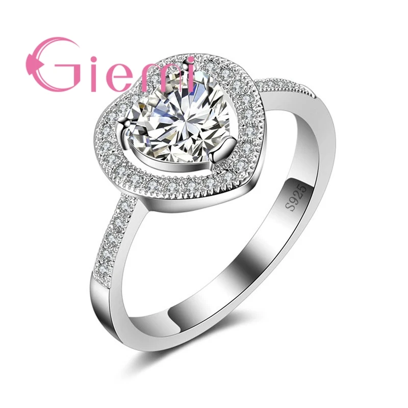 Love Heart-Shaped Crystal Stone Married for Cute Girls Wedding Ceremony Vows Wear Accessoriesand CZ