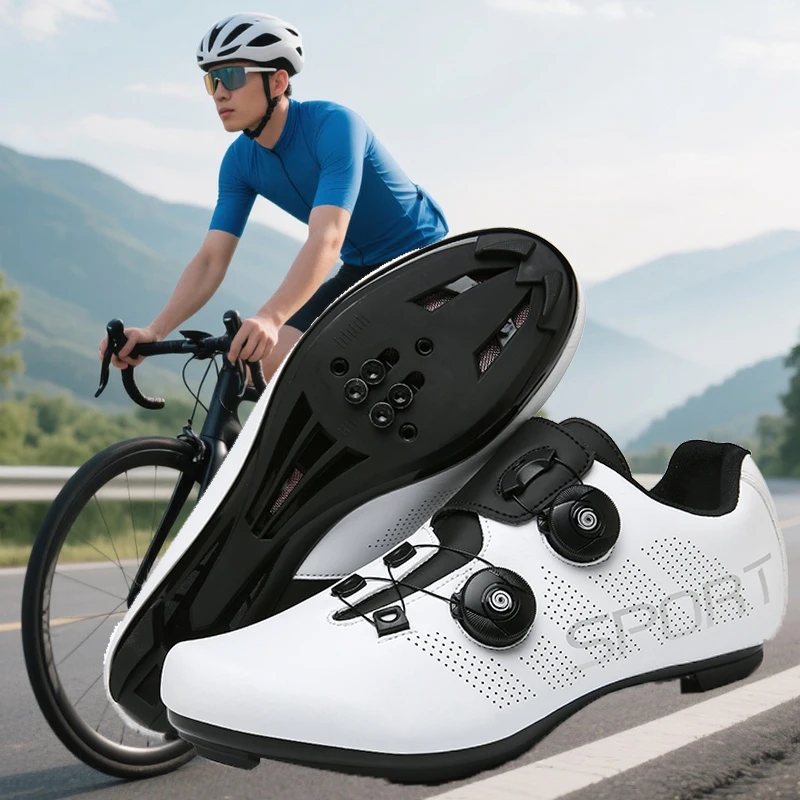 

Мужские велосипедные туфли Mtb, белые профессиональные самоблокирующиеся велосипедные туфли для шоссейного велосипеда, большой размер 47, женские плоские Mtb бутсы, велосипедные кроссовки