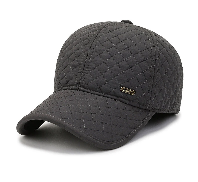 Winter Dicker Baseball Kappe Für Männer Mit Ohrenklappen Warm Halten Baumwolle Snapback Kappe Männlichen Vater Hut Ohr Schutz Casquette – Detail 4