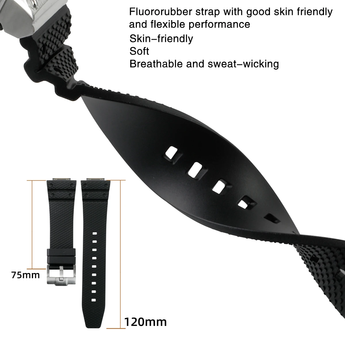 Stainless Steel Case Strap Watch Modification Accessories Compatible with DW-H5600 Model.