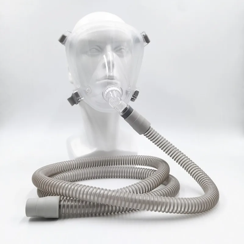Full Face Mask Headgear Anti Snoring Sleep Apnea Silicone Cushion Adjustable Strap Comfort Seal Ventilator Replacement L Size