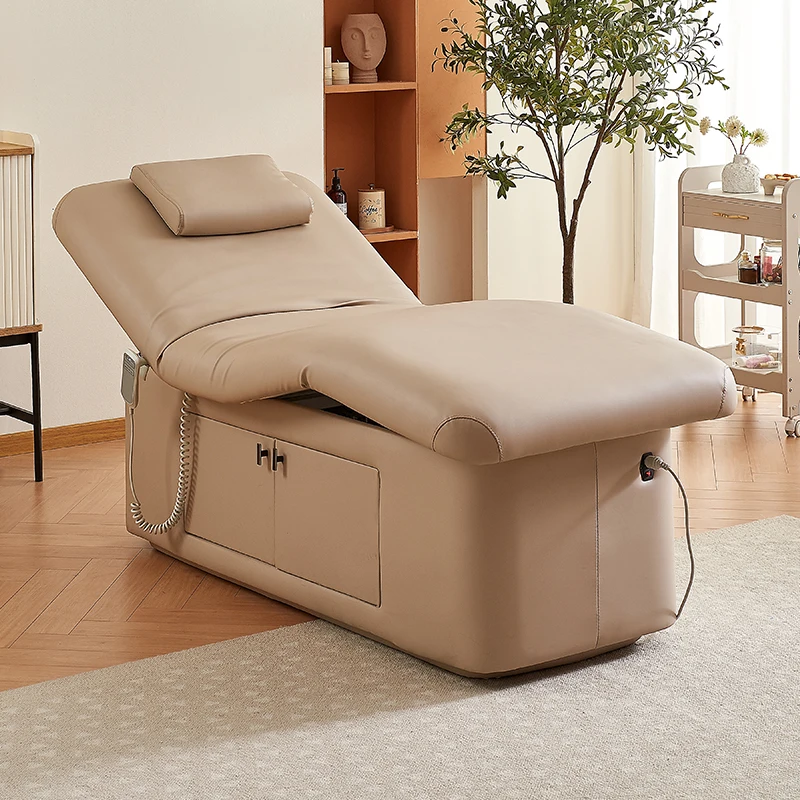 Beauty Salon curved lash Recliner spa Facial Cosmetic Massage table Electric Beauty Bed