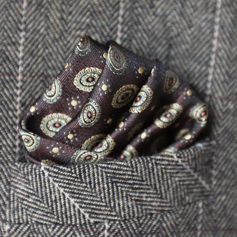 Il caffè può essere abbinato con il vestito Maillard Asciugamano da tasca Accessori da uomo Asciugamano quadrato Fazzoletto da solo 24 * 24 cm